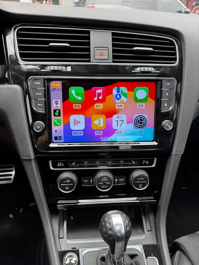 大众高尔夫7 升级改装carplay车机.无线carplay